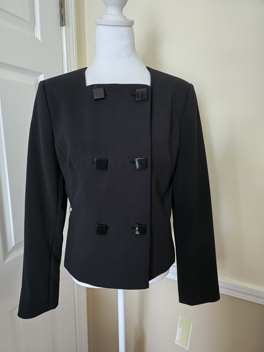 MICHAEL Micjael Kors Black Lined Long Sleeve Dressy Blazer Sz. (8)